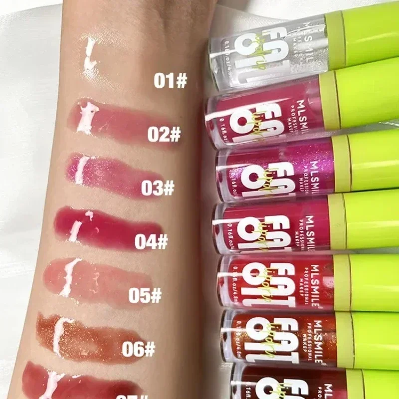 1Pc Olio per labbra idratante Trasparente Lucidalabbra Non appiccicoso Sexy Rimpolpante Gloss Labbra Rossetto Moda Gelatina di cristallo Trucco Strumenti per la cura delle labbra