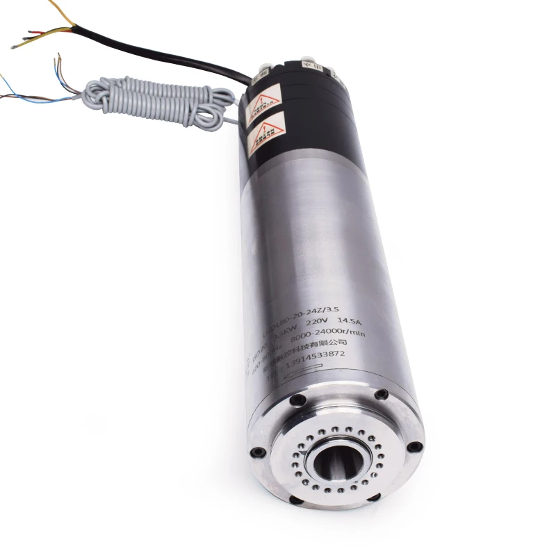 ISO20 24000rpm Engraving Machine Spindle 3.7kw Inverter Atc Spindle Drilling Routing 3.5kw Atc Spindle Motor
