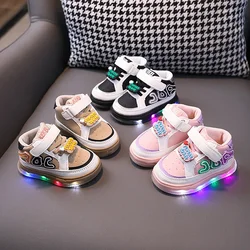 Lighting Shoes for Boy Children Shoes Casual Sneaker for Boy Kid Shoe for Girl Board Shoe Cartoon Cute Girl Shoe Tenis De Mujer