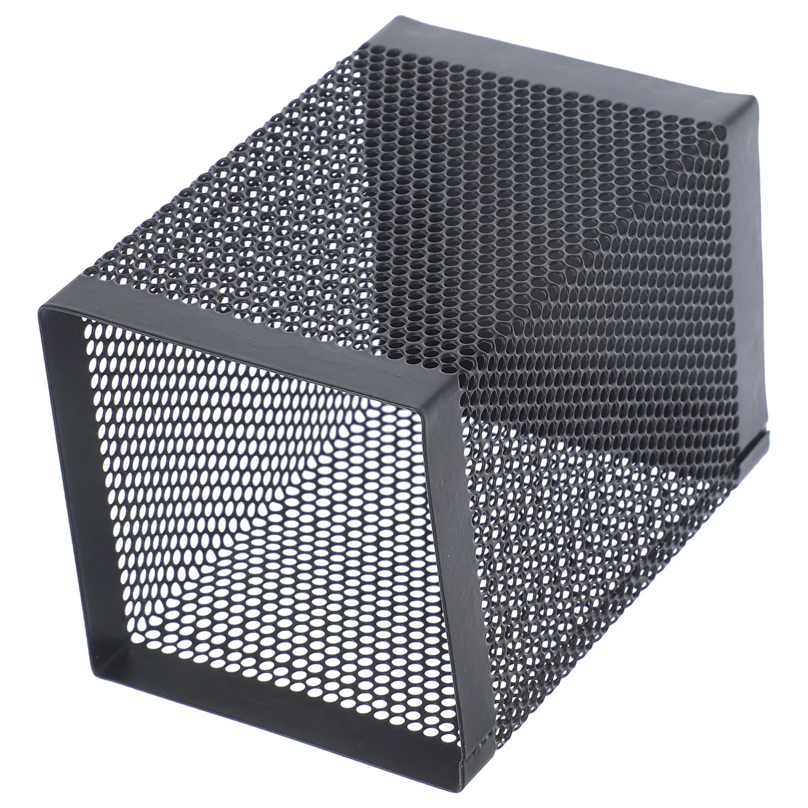 

Pen Holders Metal One-piece Punched Square Cup Office Organizers for Desk Storage Box Mesh Black Wall Pencil