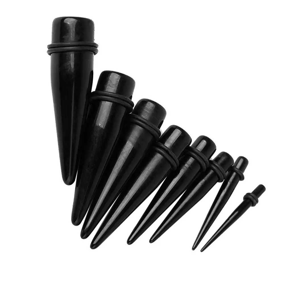 STRETCHING  Of 8 Size EAR STRETCHER EXPANDER TAPER 4-18mm