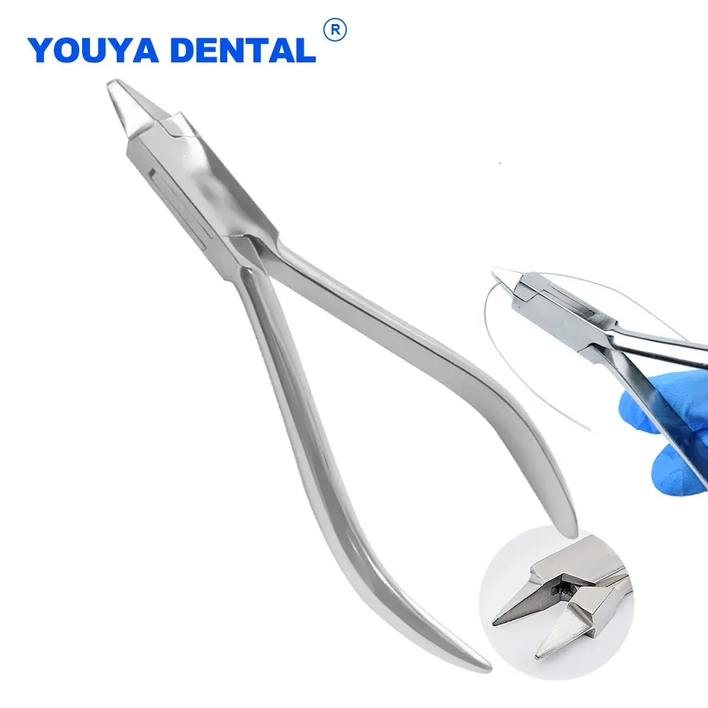 Dental Flat Head Pliers Wire Bending Stainless Steel Forcep Niti Wire/filament Curved Shaping Wire Ligature Cutter Dentistry Too