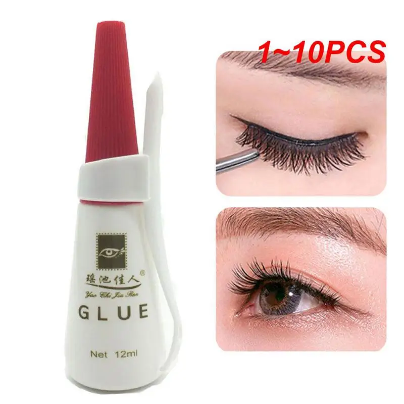 Colle pour faux-cils, 1 à 10 pièces, adhésif imperméable à séchage rapide, outils de maquillage pour les yeux