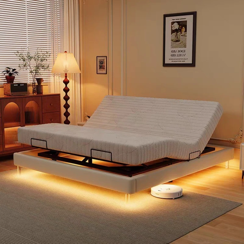 

Electric intelligent bedless suspended bed master bedroom double modern simple lifting fully automatic