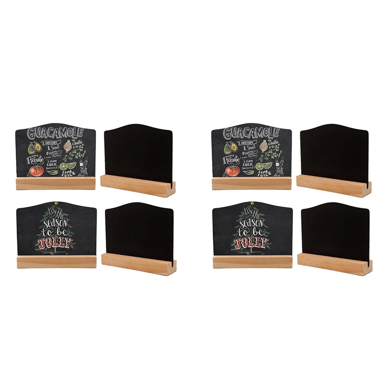 8 PCS Mini Chalkboard Signs For Chalk Sign,Food Labels Message Board Signs For Party Restaurant Wedding
