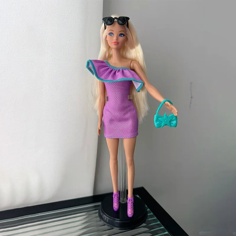 

Оригинальная кукла Барби с косой Mattel Odile Face, модная одежда и соответствующая подарочная коробка с подвесками Барби, модель коллекции игрушек для девочек