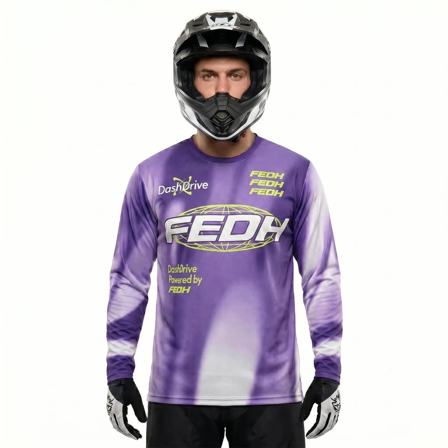 2026 Motocross Long Sleeve Jersey New Quick Dry Breathable Loose Fit MTB Dirt Bike Off Road Downhill Racing Wear