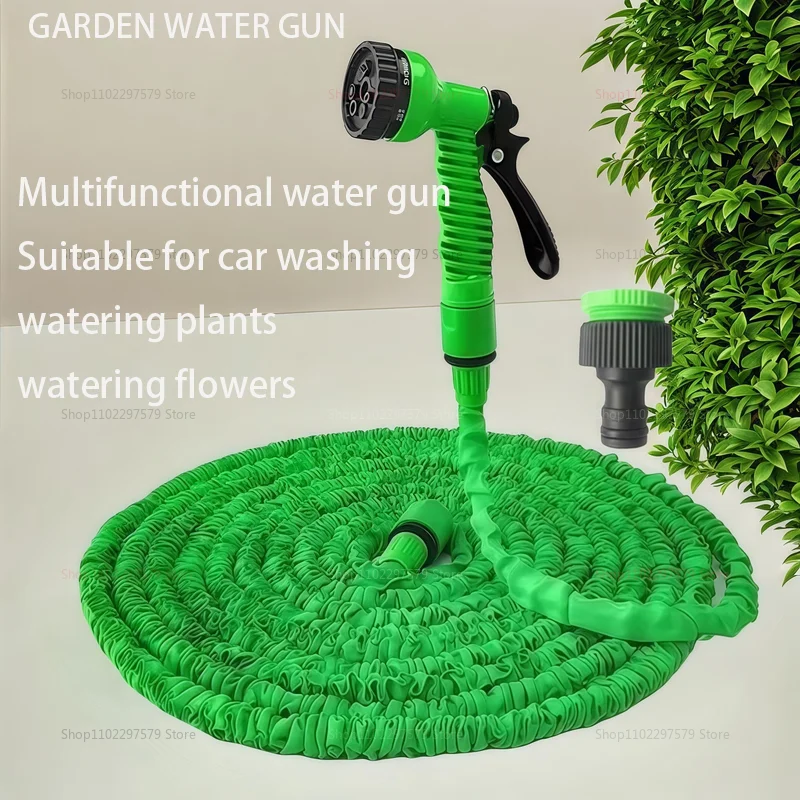 Manguera mágica expandible, 7 funciones de pulverización de agua, alta presión, lavado de coches, riego de jardín, pistola de agua, manguera Flexible para patio de césped doméstico