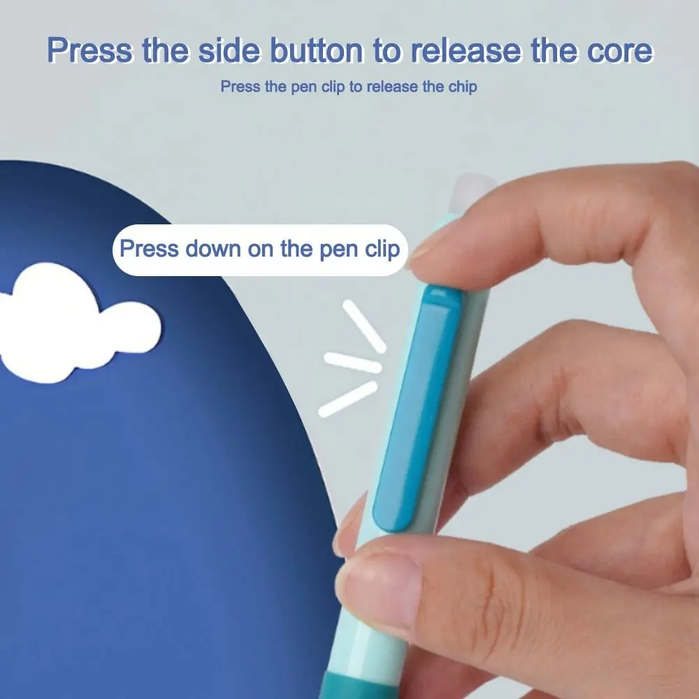 

4Pcs/Set Multi-Purpose Correct Pen Grip Posture Ballpoint Pen 0.5mm Quick Drying Gel Pen ST Tip Erasable Pen Students Gift