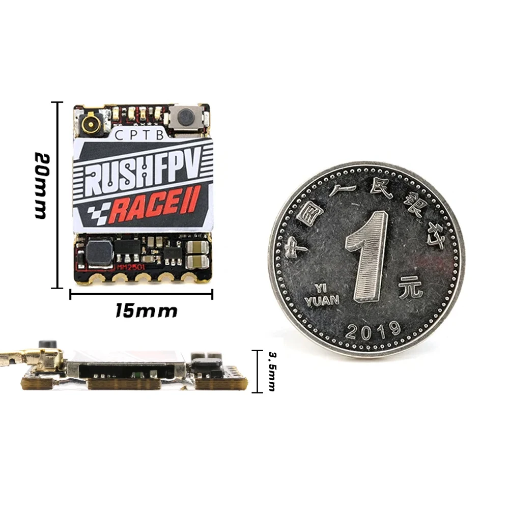 Rushfpv Rush fpv Tank Race2 200mW 5.8Ghz 48CH/37CH Video Transmitter VTX For FPV Freestyle Drone/Fixed-wing view 4