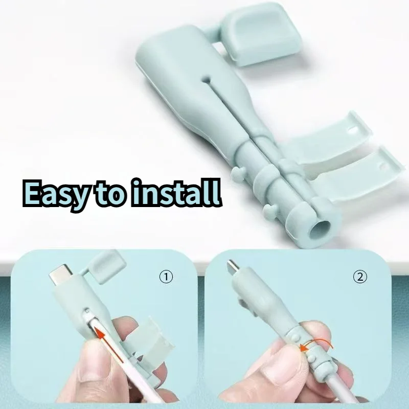 10 Stück Ladekabelschutz USB-C Datenkabel-Schutzhülle Bruchsichere Hülle für Handy, Tablet, Notebook, Computer – Detail 5