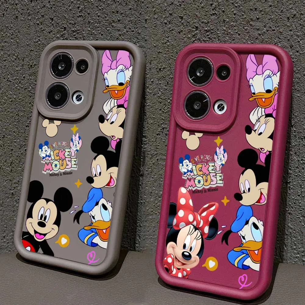 Casing HP Disney Mickey Mouse Untuk Apple iPhone 17 17Air 16 16E 15 14 13 12 Mini 11 Pro Max Motif Tangga Mata