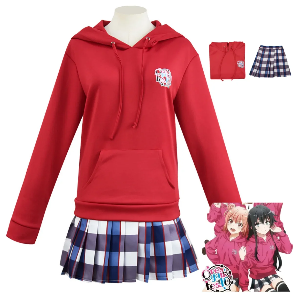 Anime My Youth Romantic Comedy Is Wrong, As I Expected Hiratsuka Shizuka Yukinoshita Yukino Cosplay Costume Hoodies Skirt Suit