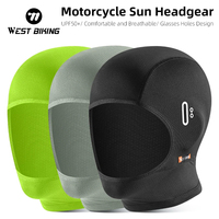 WEST BIKING Summer Moisture Wicking Bike Cap Black Breathable Running Scarf Balaclava Cycling Headwear MTB Bike Helmet Liner