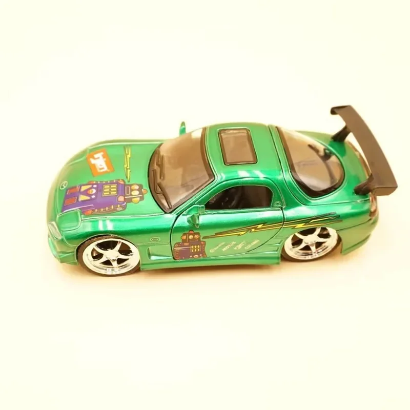 Modelo de coche deportivo de aleación RX7, juguete de Metal fundido a presión, vehículos de carreras modificados, colección de alta simulación, regalos para niños, 1:32