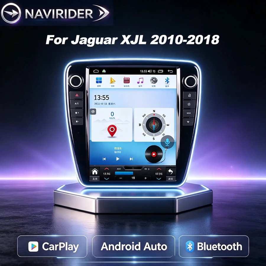 12.1 Inch For Jaguar XJL 2010-2018 Android 15 Radio Carplay HiCar Android Auto Stereo Car Multimedia 4G GPS Navi Video Player