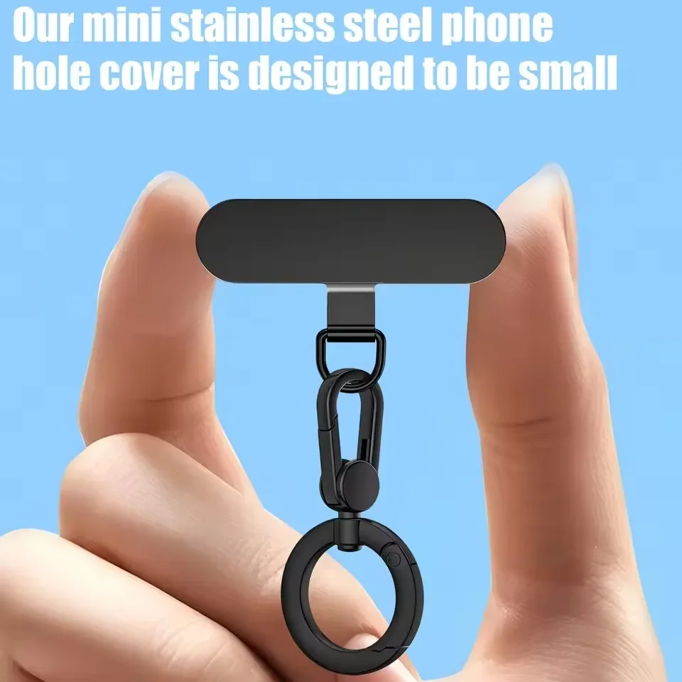 Kartenclip Metall Handyband Stahlkordel