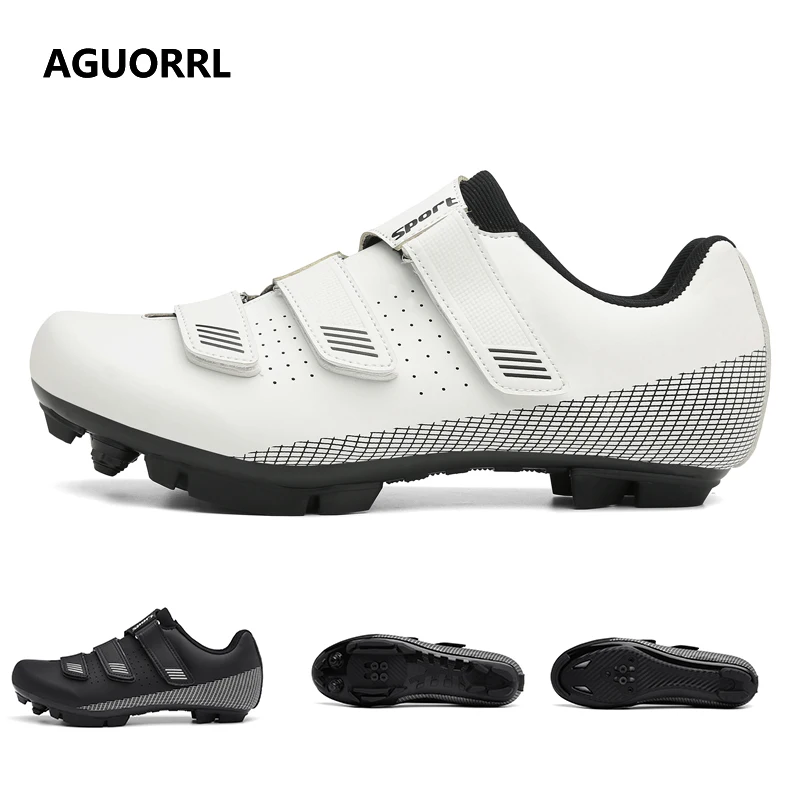 

Men Cycling Shoes Bike Bicycle Speed Cleats MTB Road Unisex Racing Sneakers Professional Fashion Biking Sport Rubber Flat Dirt