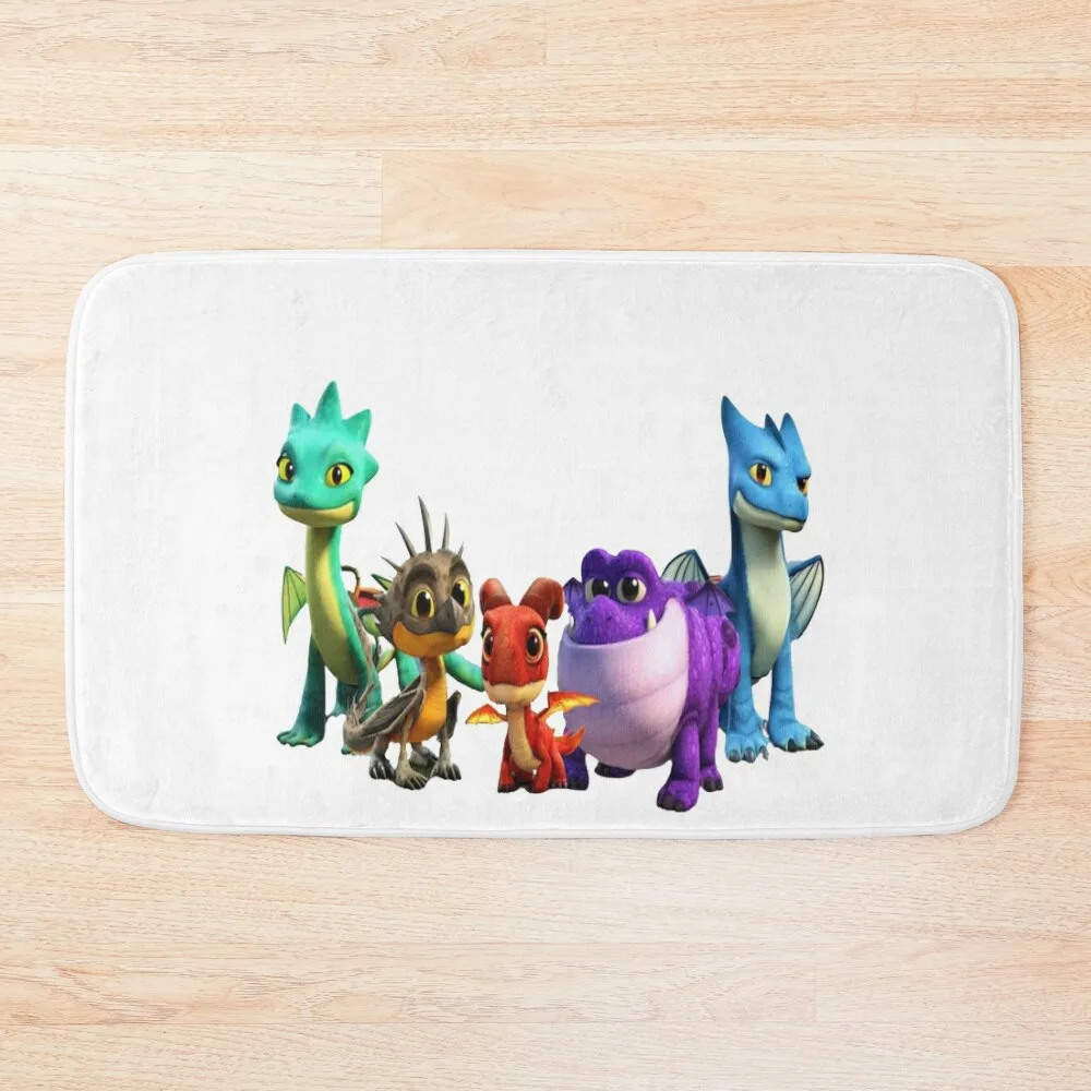 

Dragons Rescue Riders Bath Mat DoorFor Entrance Door Rugs Baths Mats For Bathroom And Toilet Mat