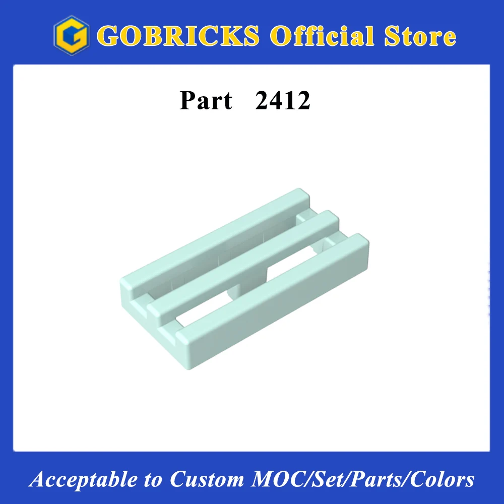 

Gobricks 1 шт. 2412 30244 1X2 решетка кирпичи детали для моделей строительные развивающие игрушки пластиковые блоки универсальные строительные блоки