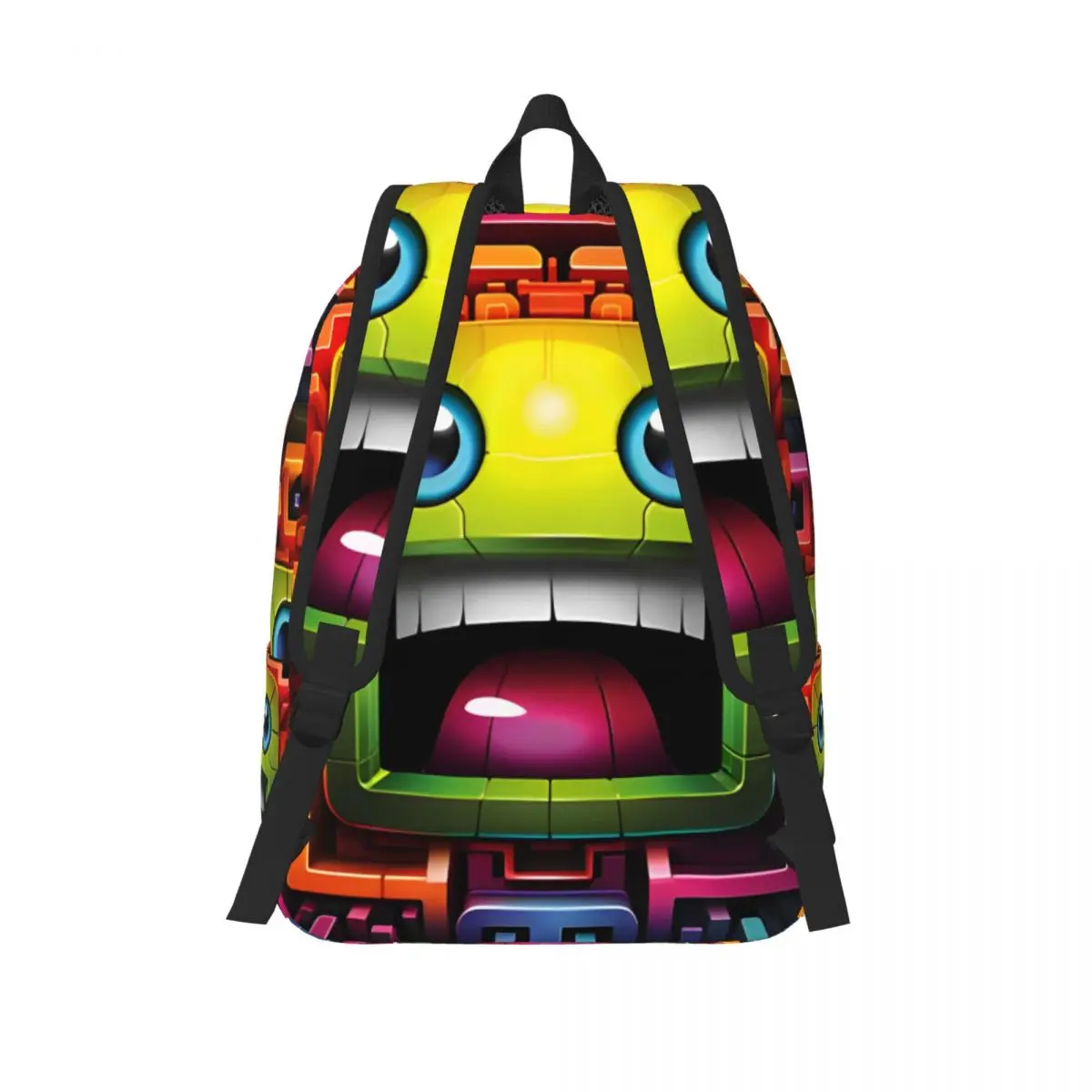 Geometria Cube Gaming Traço Mochila, Elementary High College School Student Book Bags, Homens e Mulheres Daypack