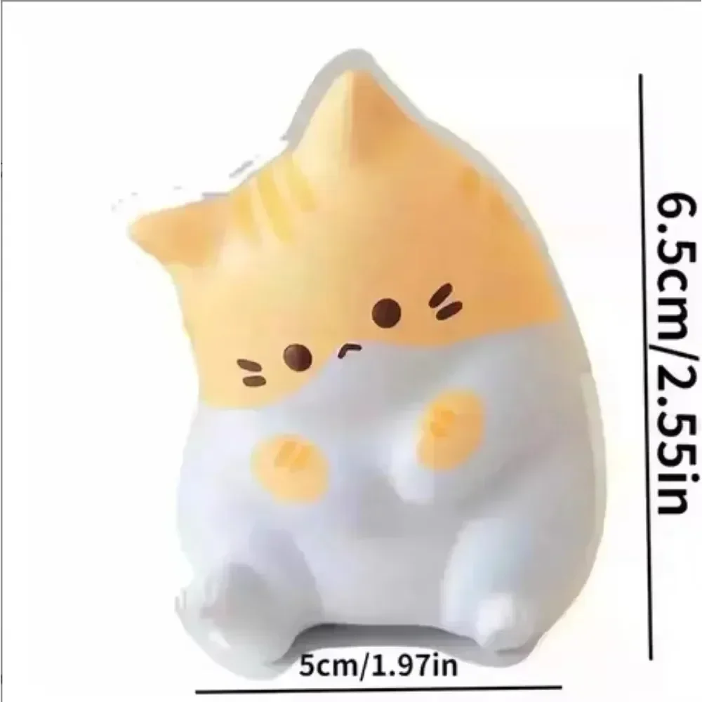 1Pc Katze Stress Relief Squishy Spielzeug PU Langsam Rising Squeeze Antistress Ball Cartoon Tisch Ornamente Squishy Stressabbau Spielzeug