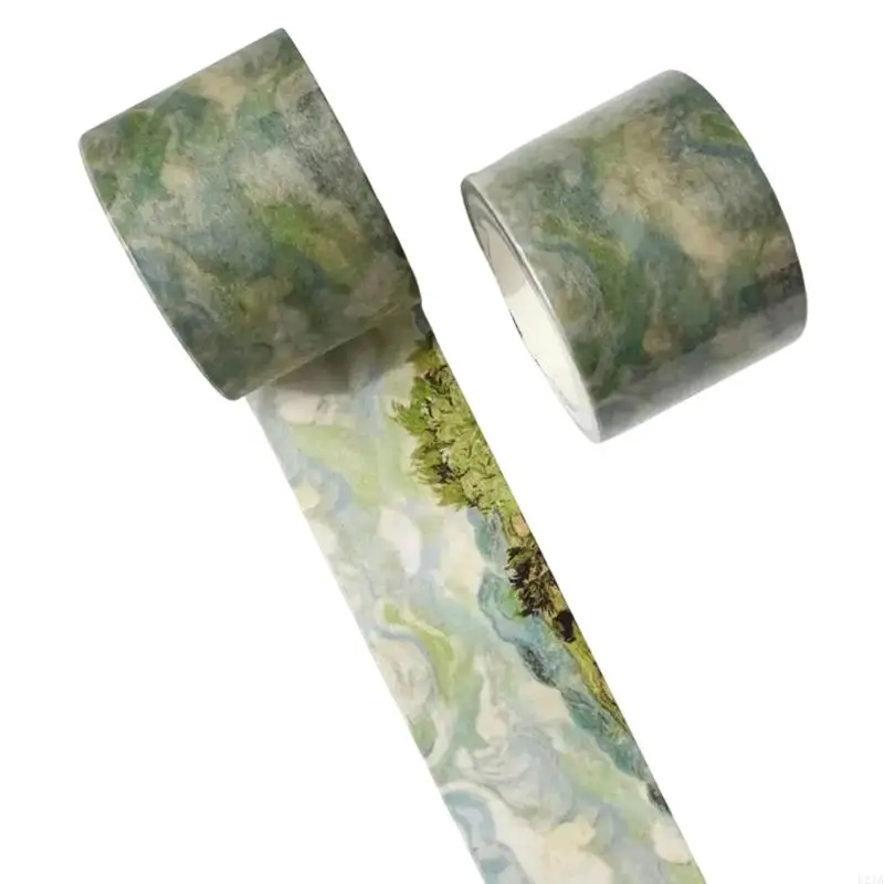 

Scrapbooking Tape 30mm Wide Oil Painting Decorative Tape Craft Supplies for Scrapbooking Journal Photo Album Wrapping