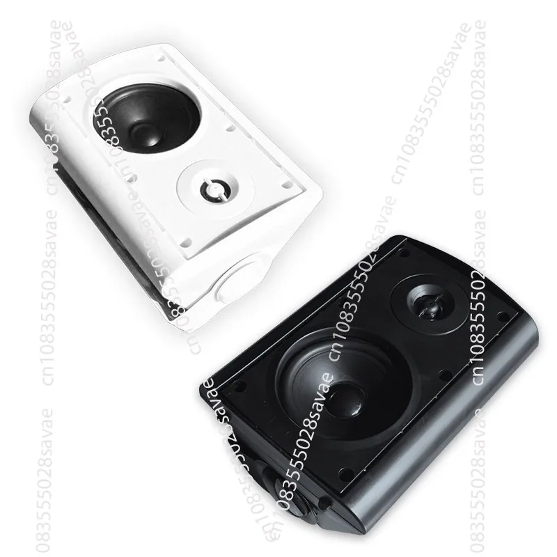 G504 Wall Mounted Speaker Coaxial High Fidelity Wall Mounted Sound System Background Music Surround Speaker Fixed Resistance