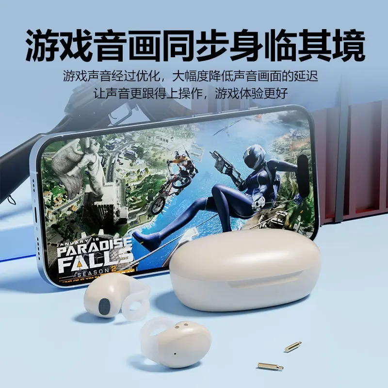 G85 Ear Clip OWS Air Conduction Wireless Bluetooth Earphones, Digital Display Screen Binaural Stereo High Quality Sound Earbuds