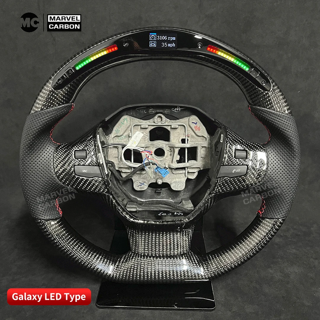 Customize Race display 100% Real Carbon Fiber Steering Wheel for Peugeot GTI