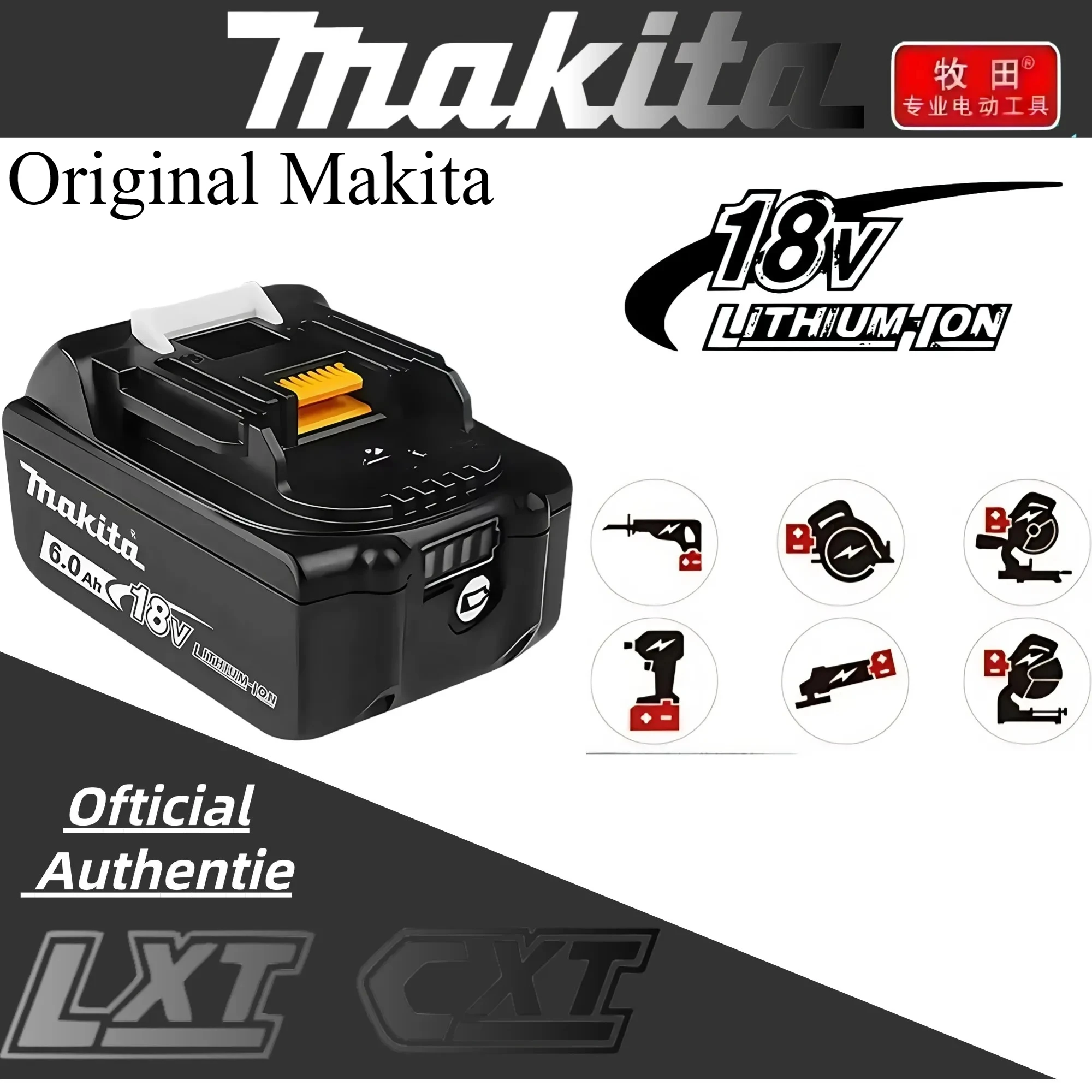 

6000mAh Lithium Battery BL1860 Original Makita 18V Rechargeable Battery BL1840 BL1850 BL1830 BL1860B LXT 400 power tool