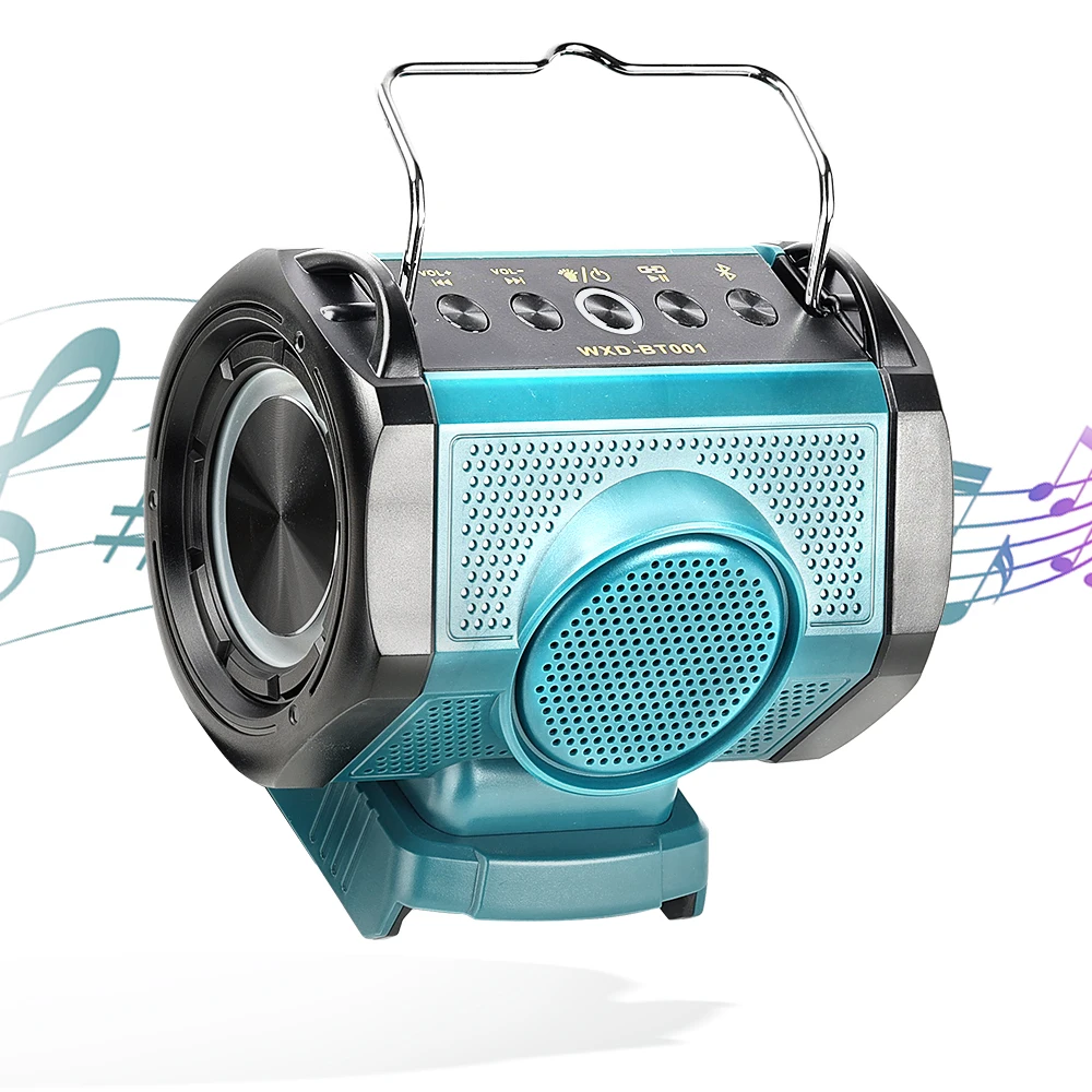 

Portable Bluetooth Speaker Wireless for Home Jobsite Party Outdoor(No Battery), Compatible with Bosch 18v Battery, TWS Paring