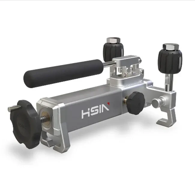 HSIN613 Pneumatic Pressurized Test Calibration Pump Comparator Manual Vaccum Air Low Pressure Gauge Calibrator 360psi