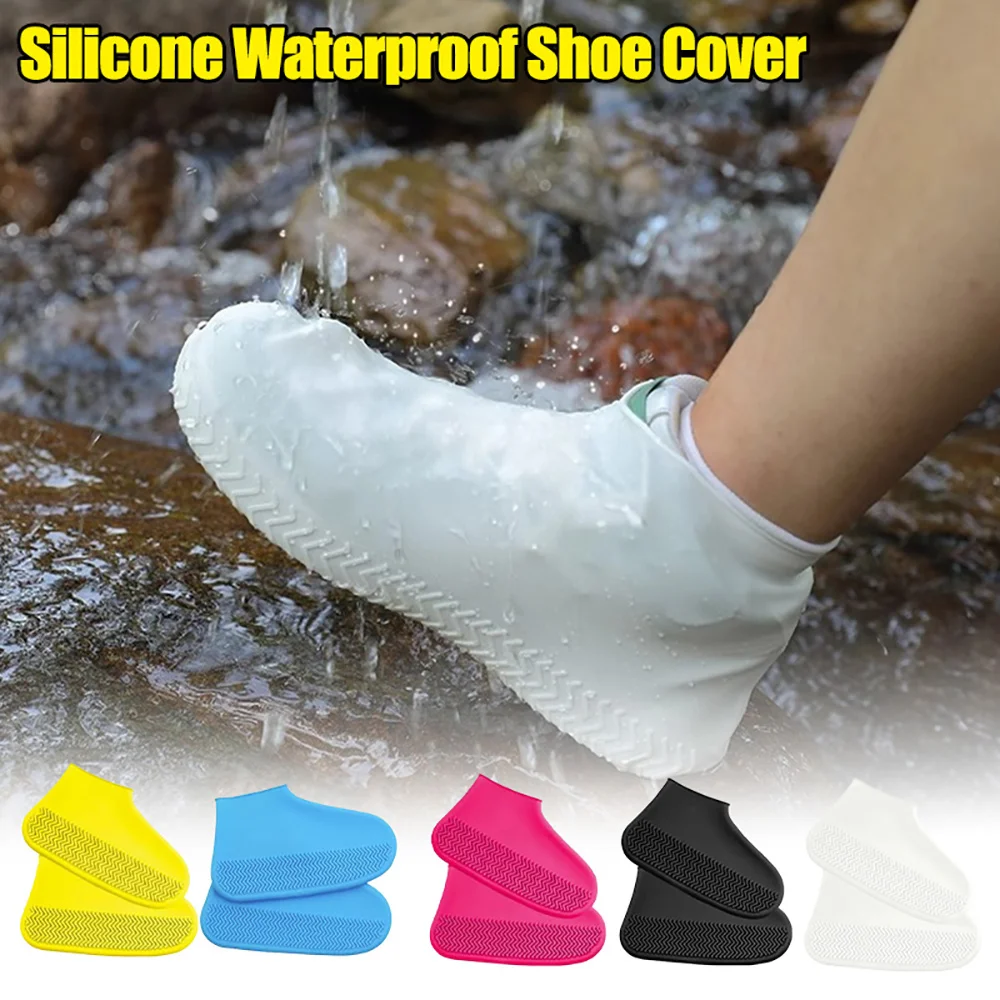 Rain Shoe Covers Waterproof Covers Reusable Non-slip Rain Footwear Covers Outdoor Adult Children for Shoes Boots Protector Cover