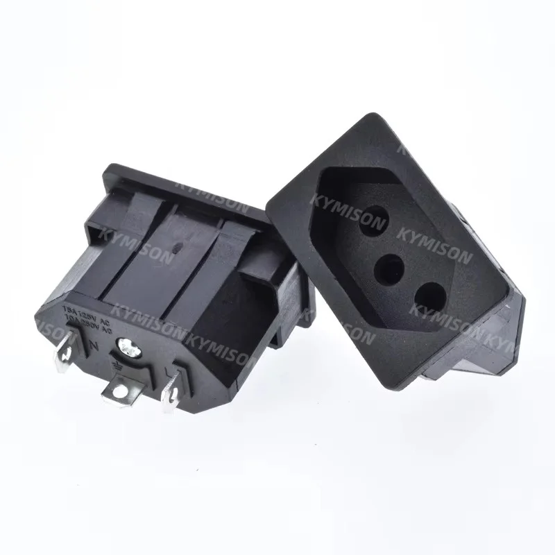 البرازيلي UPS PDU جزءا لا يتجزأ من خزانة الأسلاك المقبس 3P البرازيل التيار المتناوب وعاء الطاقة المخرج الأسود 15A 125 فولت 10A 250 فولت