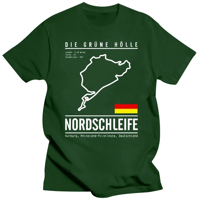 Casual pride t shirt men Unisex Fashion 2024 New Casual Short Sleeve Nurburgring Grand Prix Racing Track Race Track Germany
