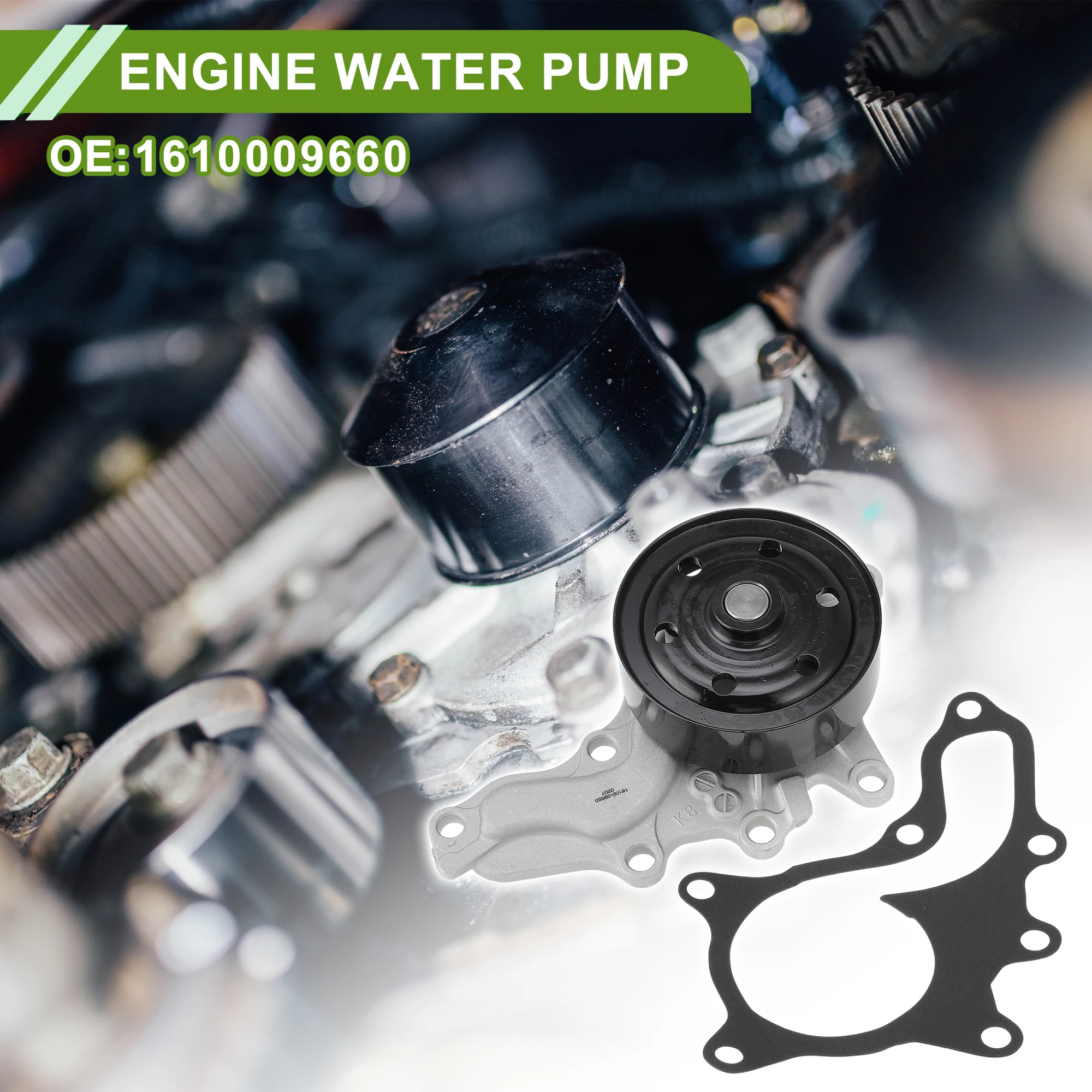 

UXCELL Engine Water Pump for Toyota Camry 2017-2024 No.1610009660 Cooling Water Pump