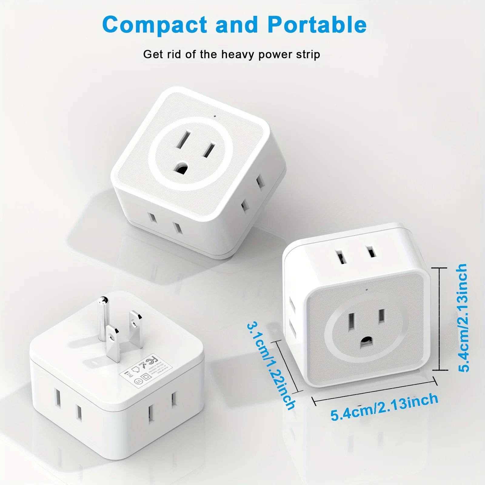 US Surge Protector,5 Sockets Outlet Power Strip Multi Tap Plug Electrical Charge Adapter,Miniature Plug Wall Adapter Home Travel