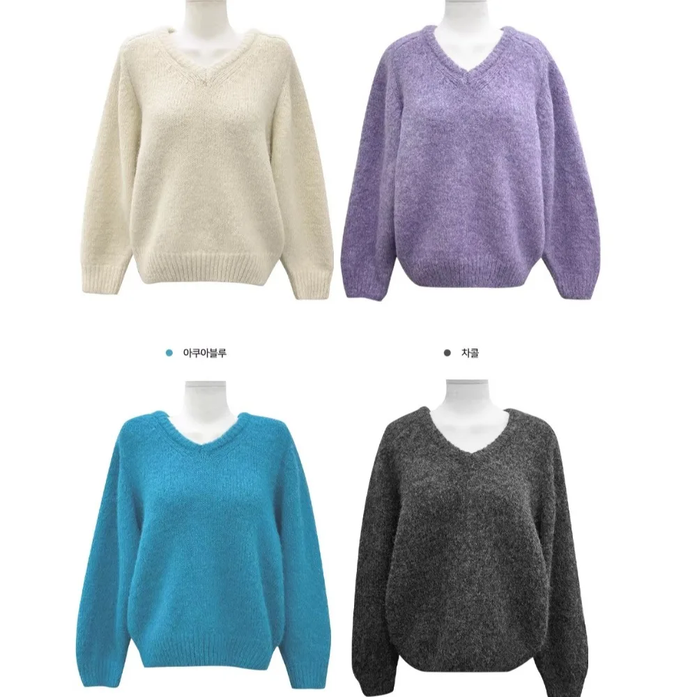 Женский вязаный свитер V-Ne Thiened, повседневный, свободный, осенне-зимний, модный, мягкий, нежный топ в стиле ретро, длинный све Crew Ne