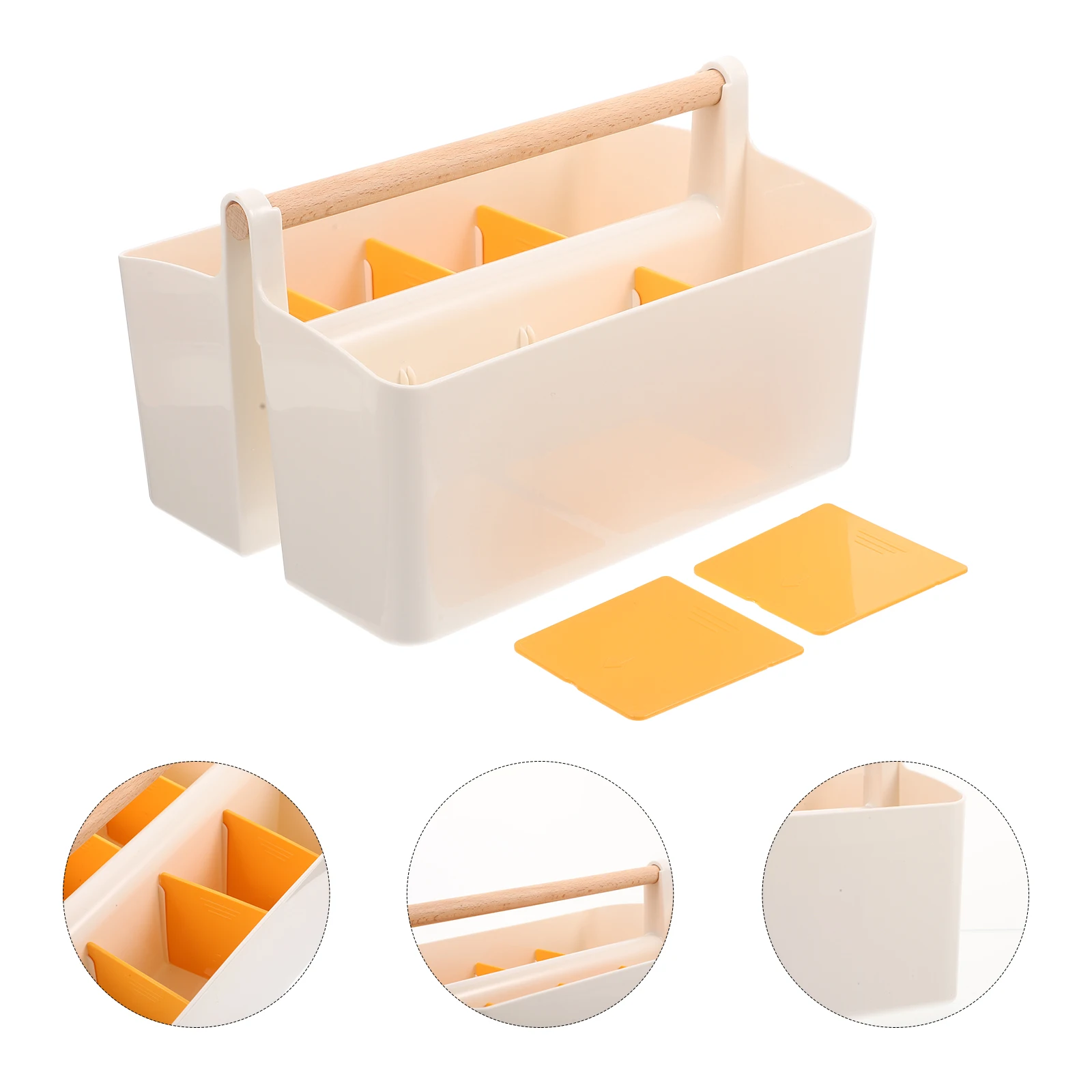 

Multifunctional Compartment Desktop Storage Box Organizer For Cosmetics Lipstick Pens Keys Remote Control Woven Basket Sundries