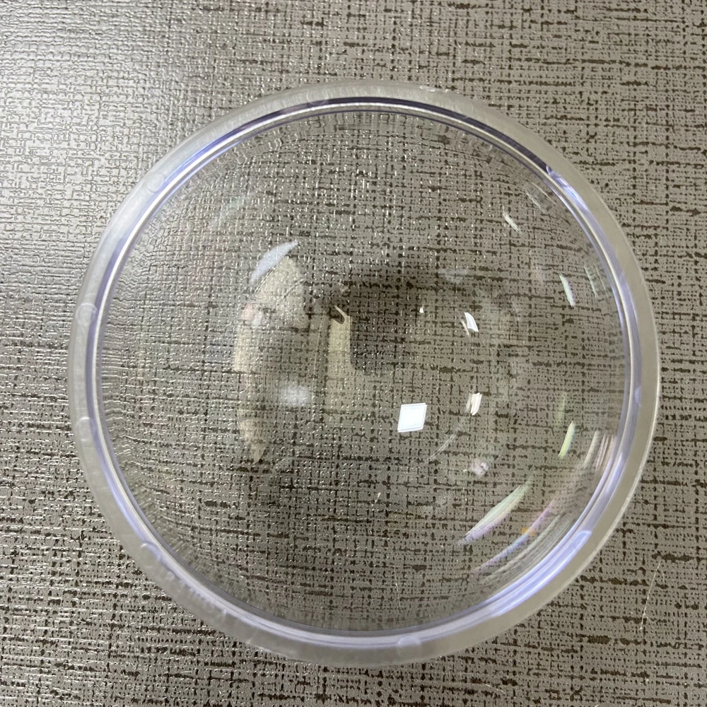 3.3 inch small CCTV Camera Dome protective cover PC material Dome shell transparent color size 84.8*44.8 mm