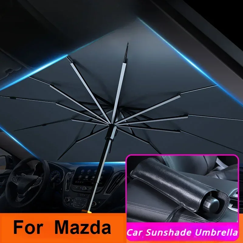 For Car Windshield Sunshade Umbrella Mazda Axela CX-30 CX-30 EV CX-50 CX-5 CX-90 CX-3 CX-5 CX-9 CX-4 CX-8 Car Front Shading