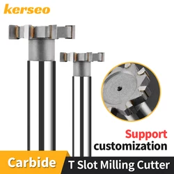 Welded YG8 Alloy T-Slot Milling Cutter Tungsten Steel t-shaped metal cutter for Metal T Type Cutter Carbide Groove CNC End Mill