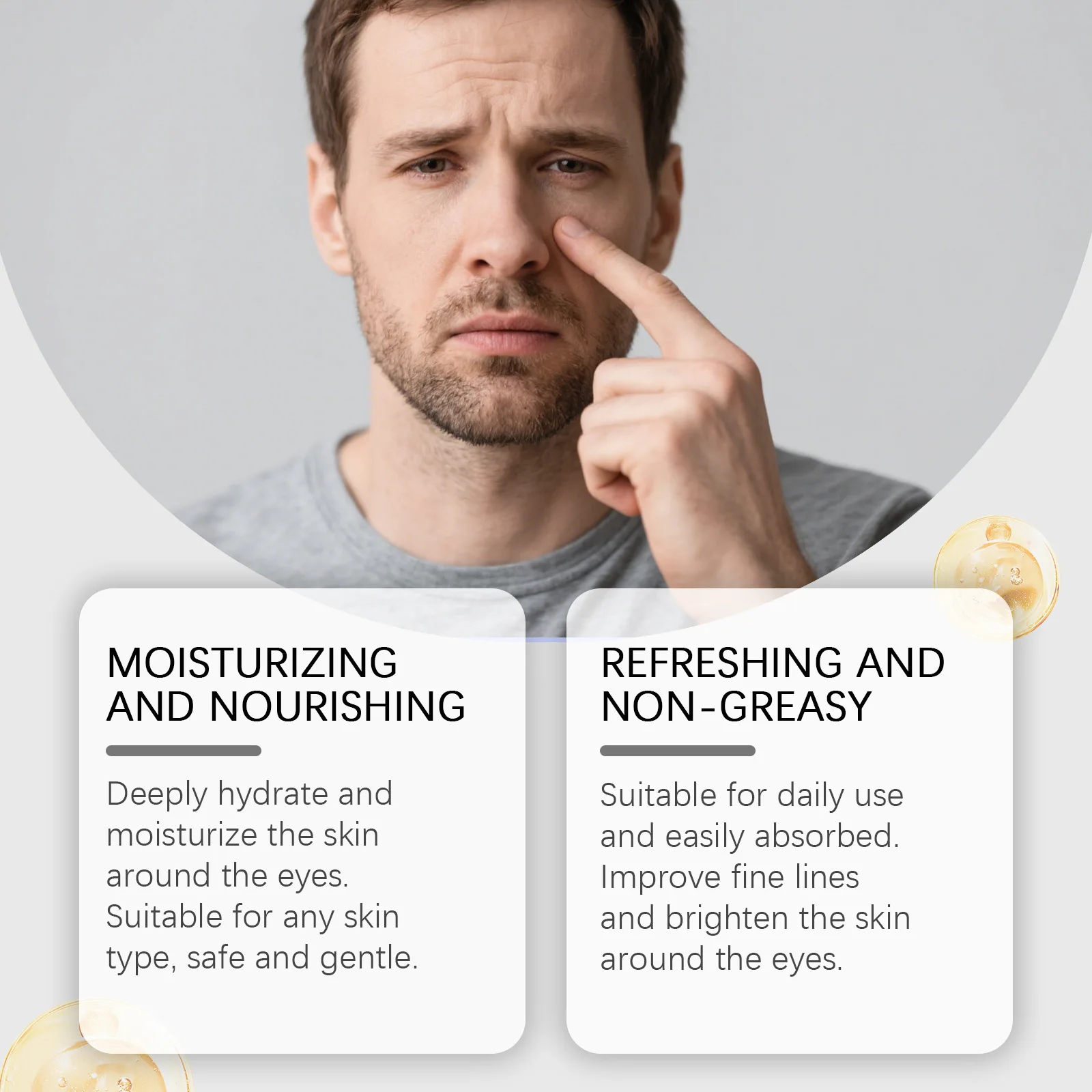 

Eye Bag Removal Cream Anti-Wrinkles Lifting Firming Tightening Fade Fine Lines Dark Circles Puffiness Brightening Eyes Skin Care