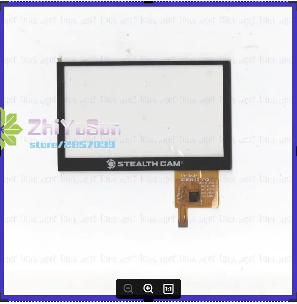 for STEALTH CAM STC-CRV43 XXJ CTP43001-FPC-V1 4.3inch capacitive screen