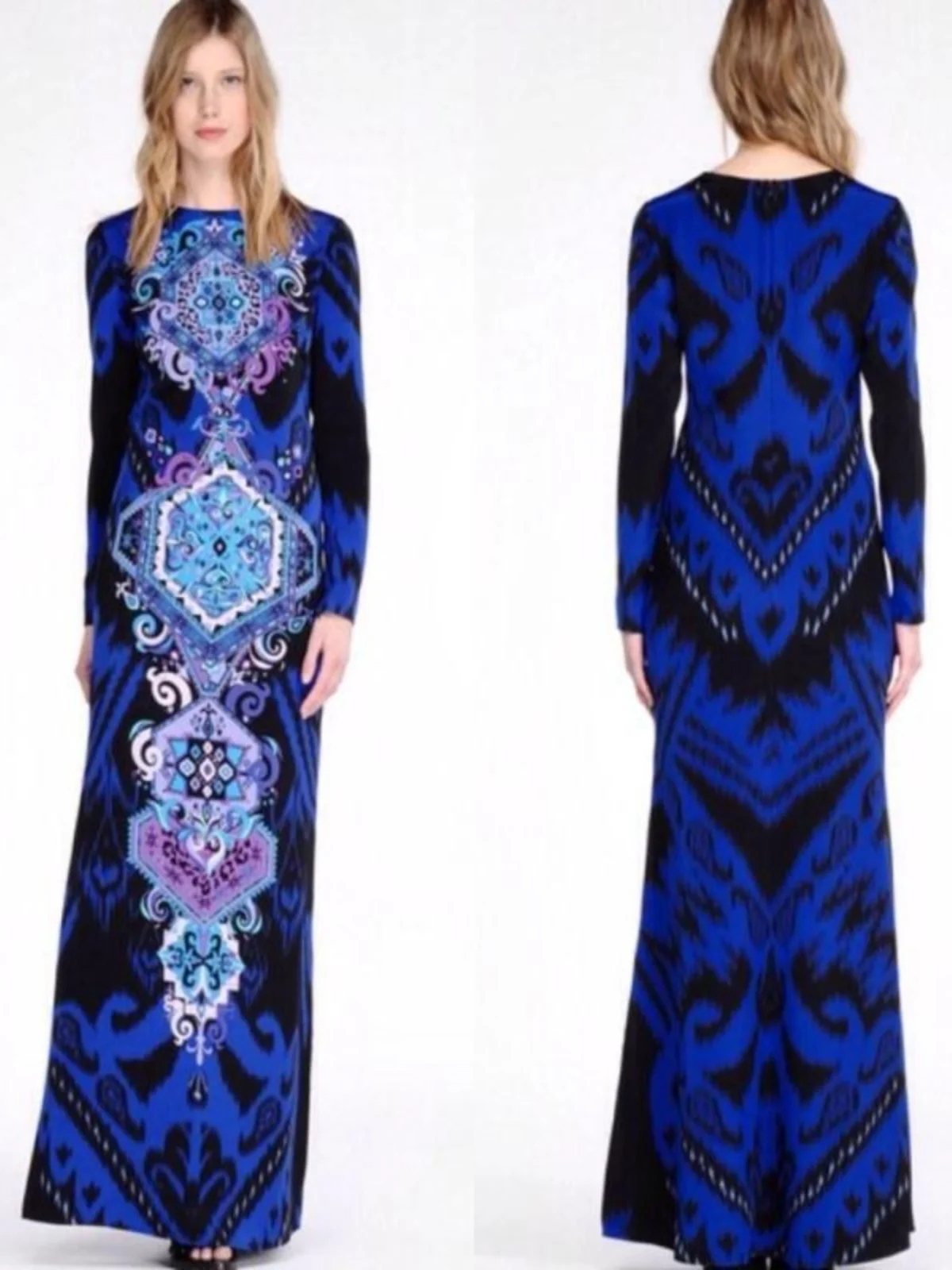 

Необыкновенный эластичный трикотаж с принтом большого размера для похудения, длинный, круглый, Ne Long Sve, весна-лето...