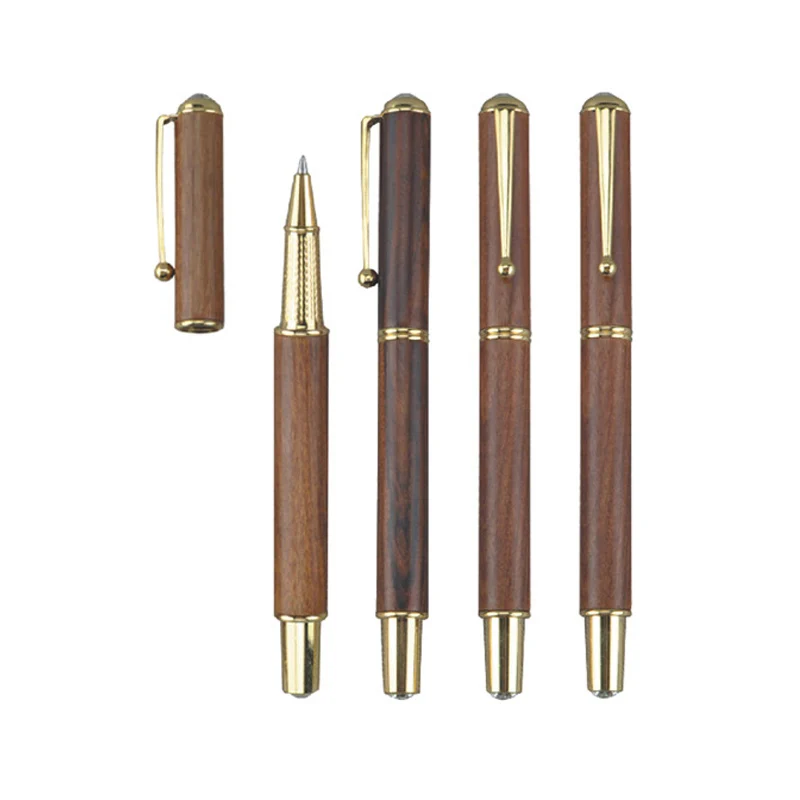 Rosewood Solid Signature Unisex Ballpoint Pen 0.5/0.7mm Creative Ballpoint Pen Personalized Business Vintage Writing Tools