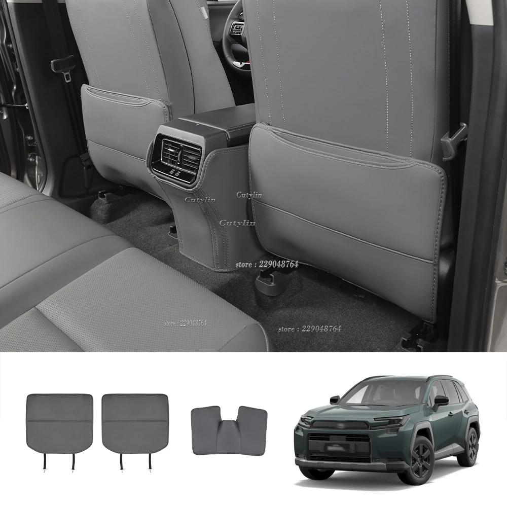 

For Toyato Rav4 RAV 4 6th 2026 2027 Car Leather Front Seat Second Row anti-kick function Protective Storage Pad car accessories