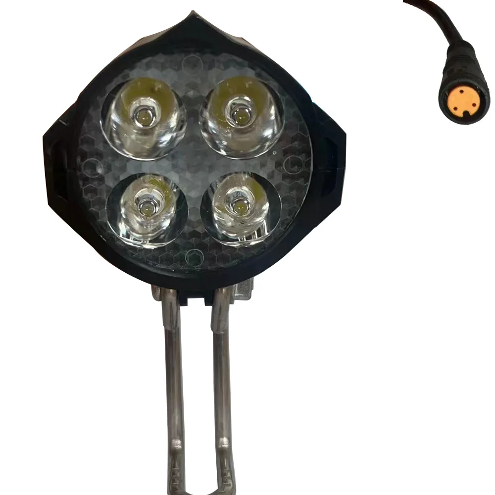 

Ebike LED Light Electric Bike Headlight Kit Front Rear Lamp with Horn 36V 48V Mountain Bike Accessories Bicycle Lights