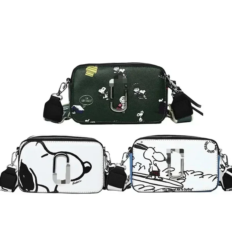 Snoopy camera bag, cartoon square bag, fashionable shoulder strap, outdoor storage, anime Kawai Christmas gift, new